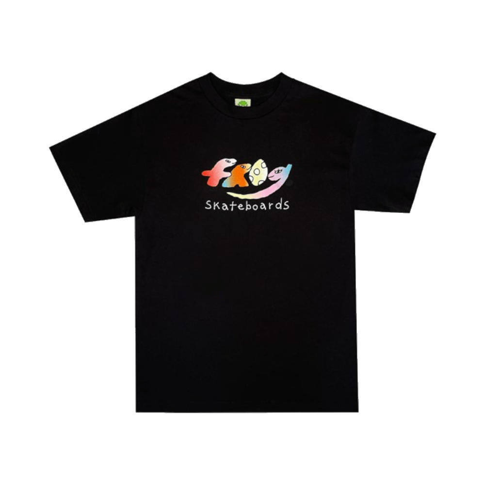 Frog Skate Dino Logo Short Sleeve Tee Black - 50-50 Skate Shop