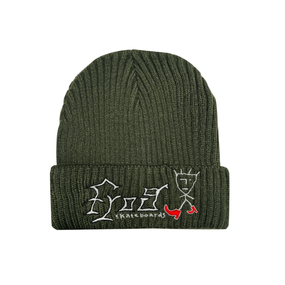 Frog Skate Just Keep Walking Beanie Olive - 50-50 Skate Shop