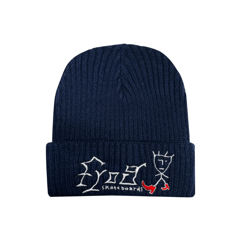 Frog Skate Just Keep Walking Beanie Navy - 50-50 Skate Shop
