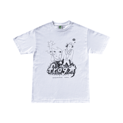 Frog Skate Lightning Strikes Tee White - 50-50 Skate Shop