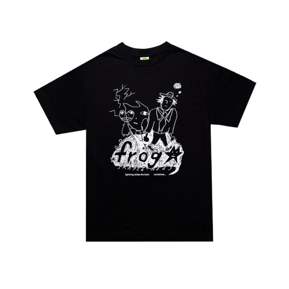 Frog Skate Lightning Strikes Tee Black - 50-50 Skate Shop