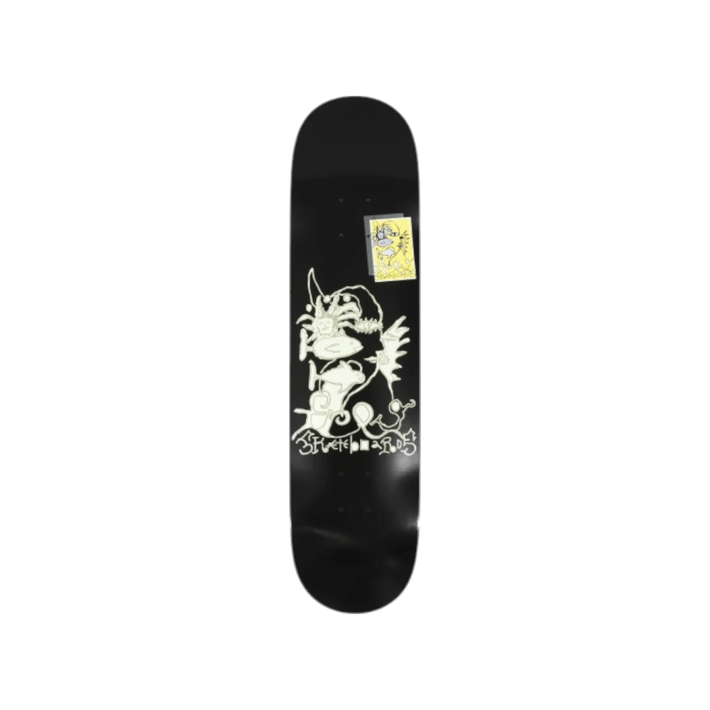 Frog Skateboard Deck Queen Of Frog Land 8.0" x 31.75" Black 14.25" WB - 50-50 Skate Shop