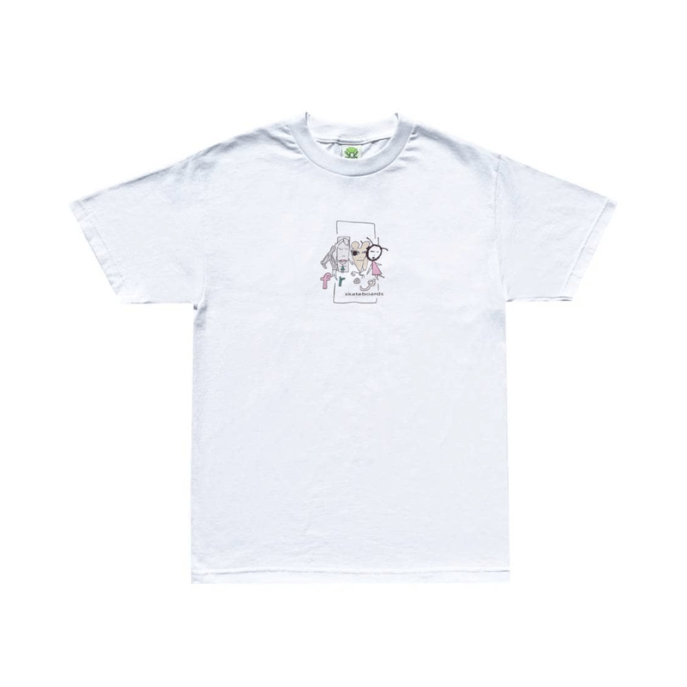 Frog Skate Tee Long Day White - 50-50 Skate Shop