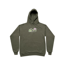 Frog Skate Splat Logo Hoodie Olive