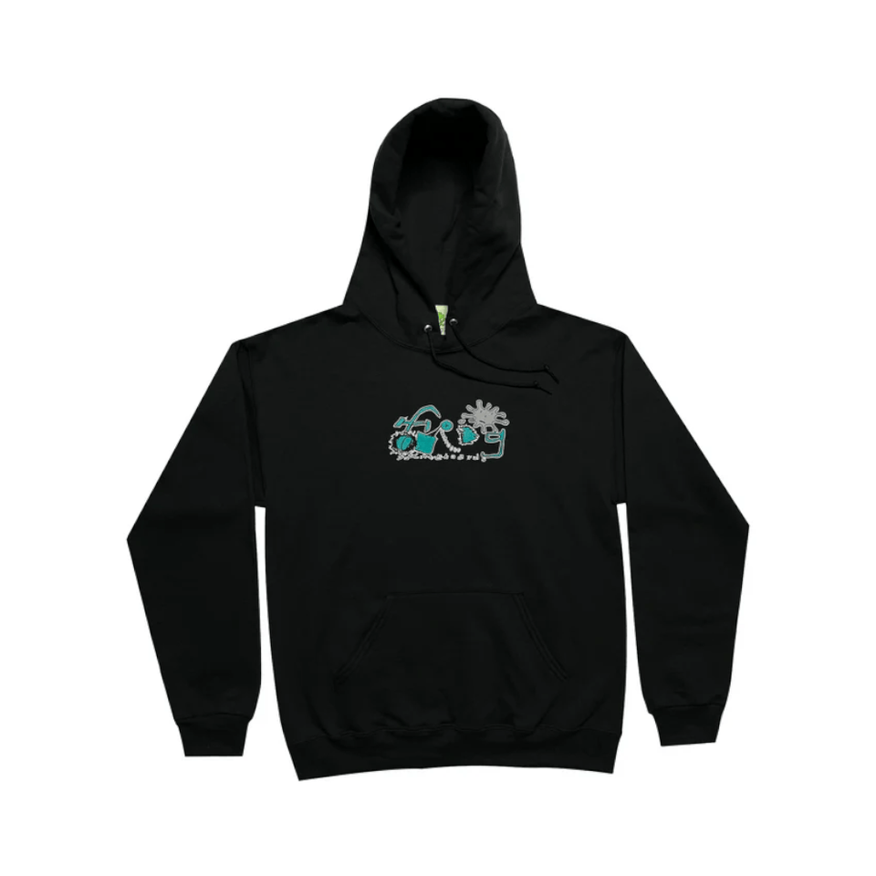 Frog Skate Splat Logo Hoodie Black
