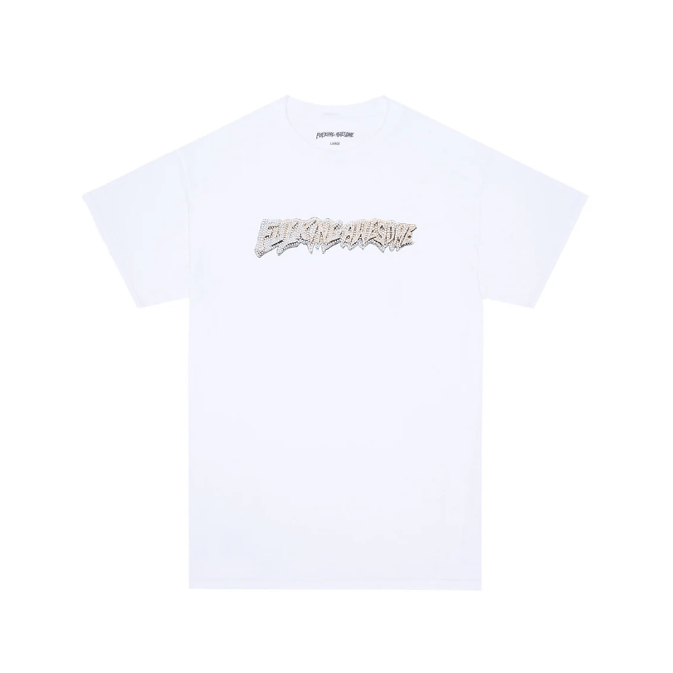 Fucking Awesome Skate 24K Stamp Tee White - 50-50 Skate Shop