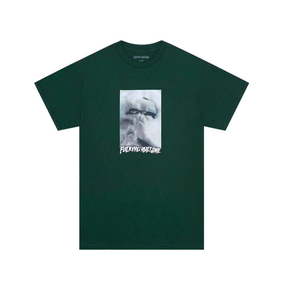 Fucking Awesome Skate Kitty Fetus Tee Dark Green