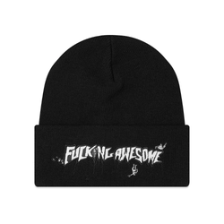 Fucking Awesome Skate Virgin Stamp Cuff Beanie Black - 50-50 Skate Shop