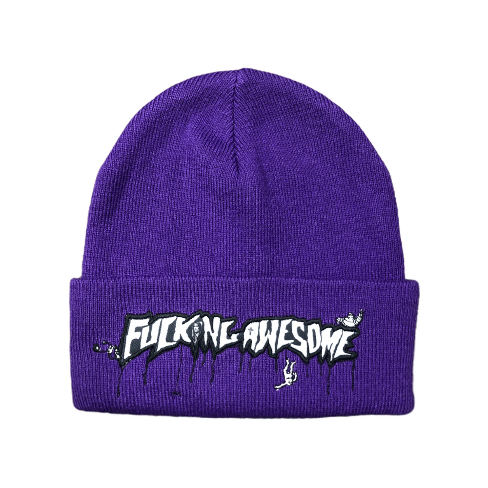 Fucking Awesome Skate Virgin Stamp Cuff Beanie Purple - 50-50 Skate Shop
