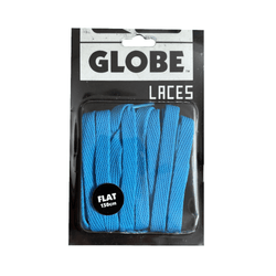 Globe Flat Laces 150cm Electric Blue (Pair) - 50-50 Skate Shop