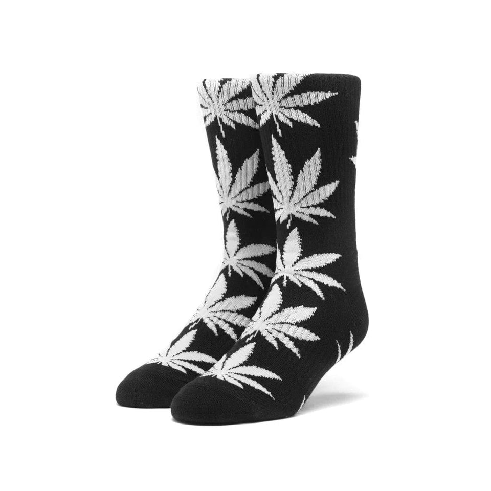 HUF Plantlife Crew Socks Black White - 50-50 Skate Shop