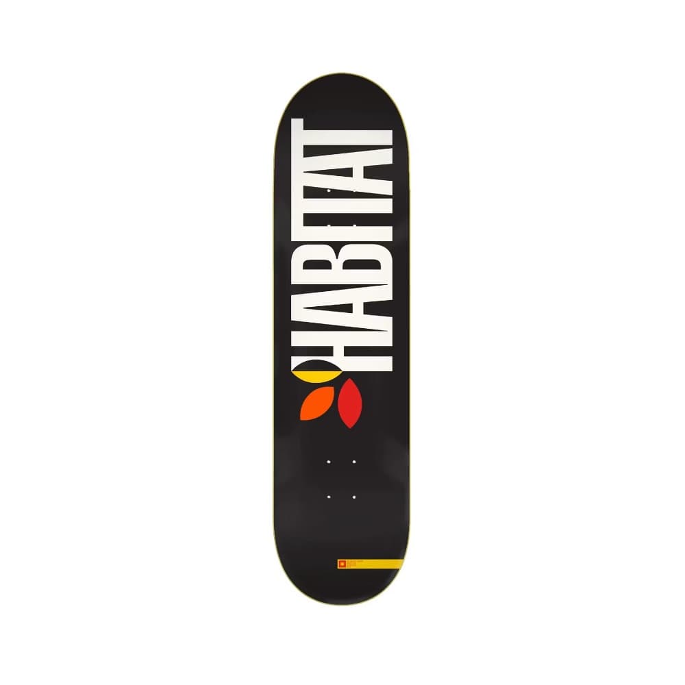 Habitat Skateboard Deck Apex Bold 8.25" x 32.375" Black 14.25" WB