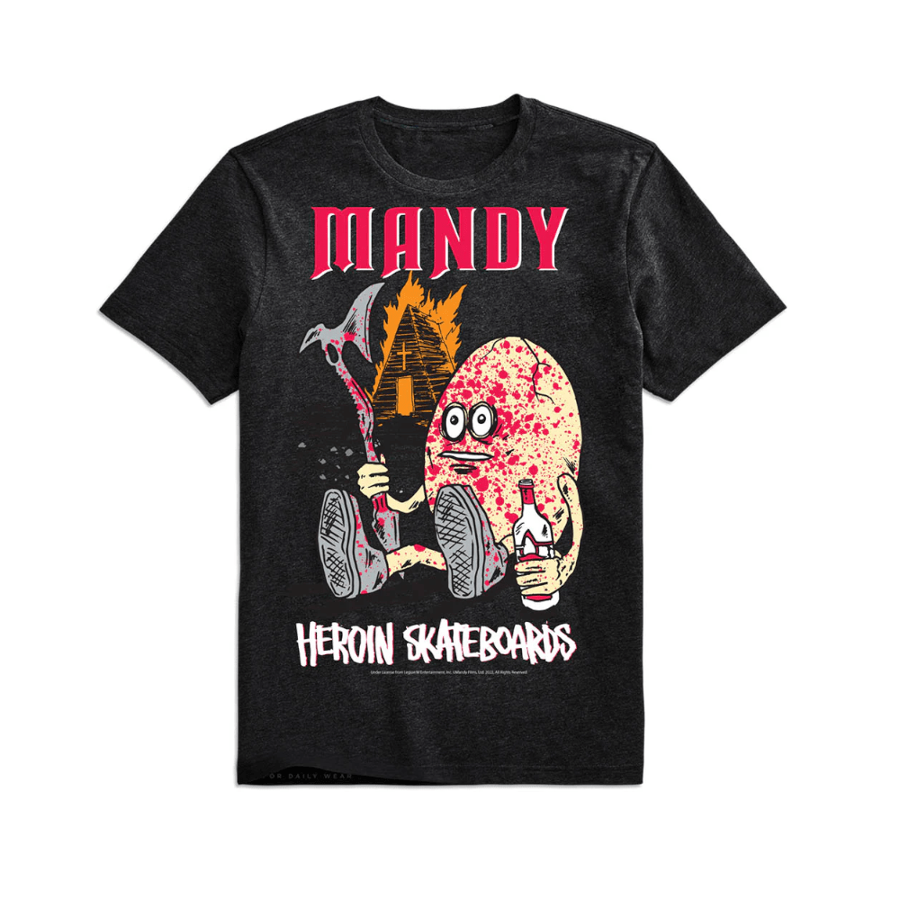 Heroin Skate Mandy Tee Black - 50-50 Skate Shop