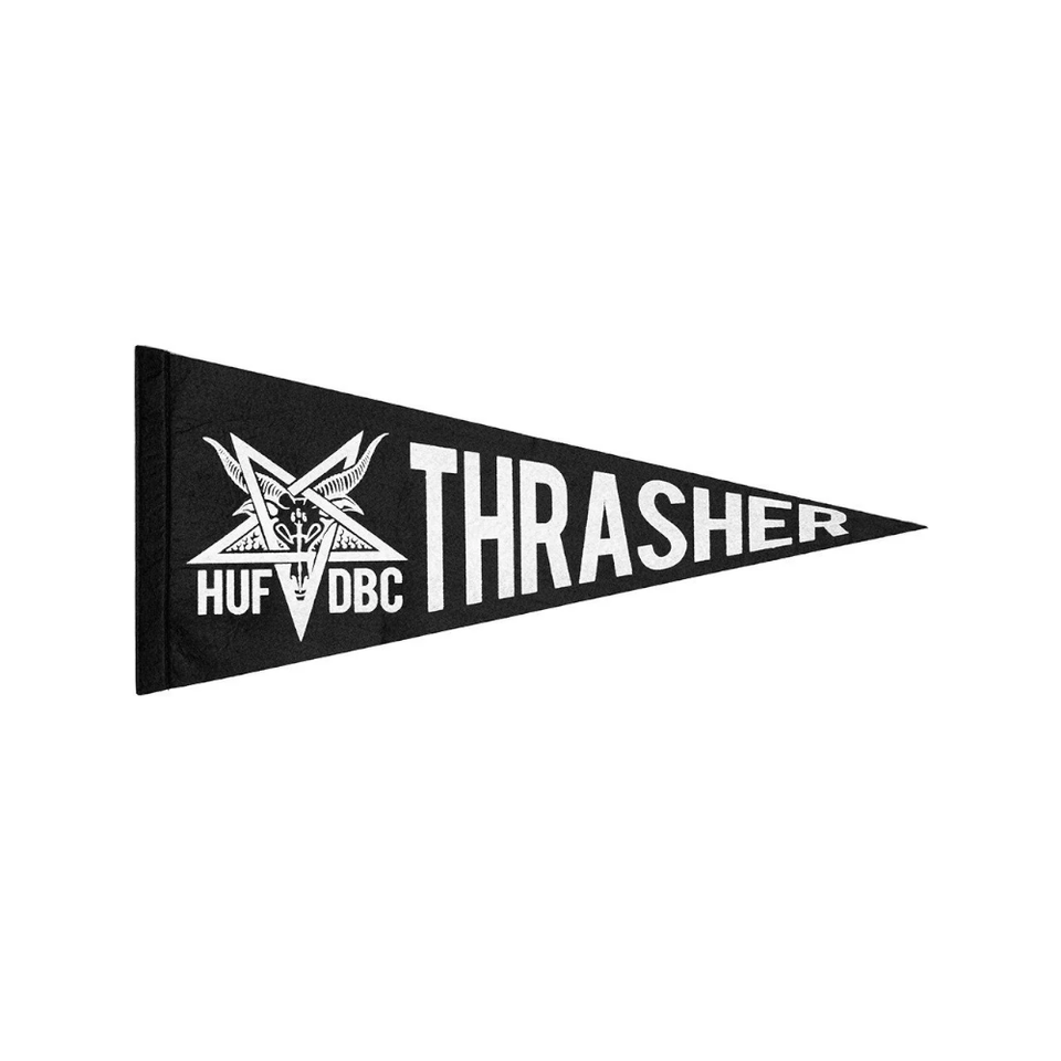 Huf x Thrasher Vintage Felt Pennants - 50-50 Skate Shop