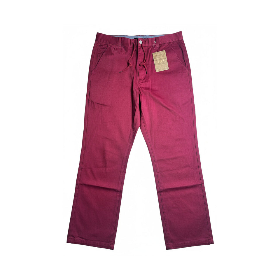 Huf Skate Steadfast Chino Pants Burgundy