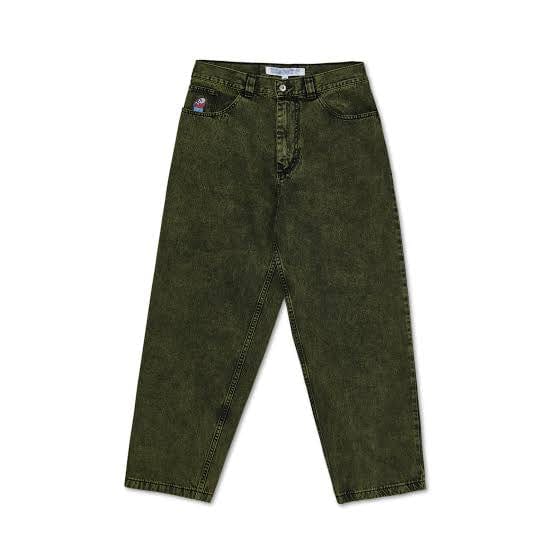 Polar Skate Co Big Boy Jeans Green Black - 50-50 Skate Shop