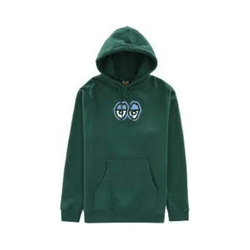 Krooked Skate Sweater Hoodie Eyes Logo Dark Green - 50-50 Skate Shop