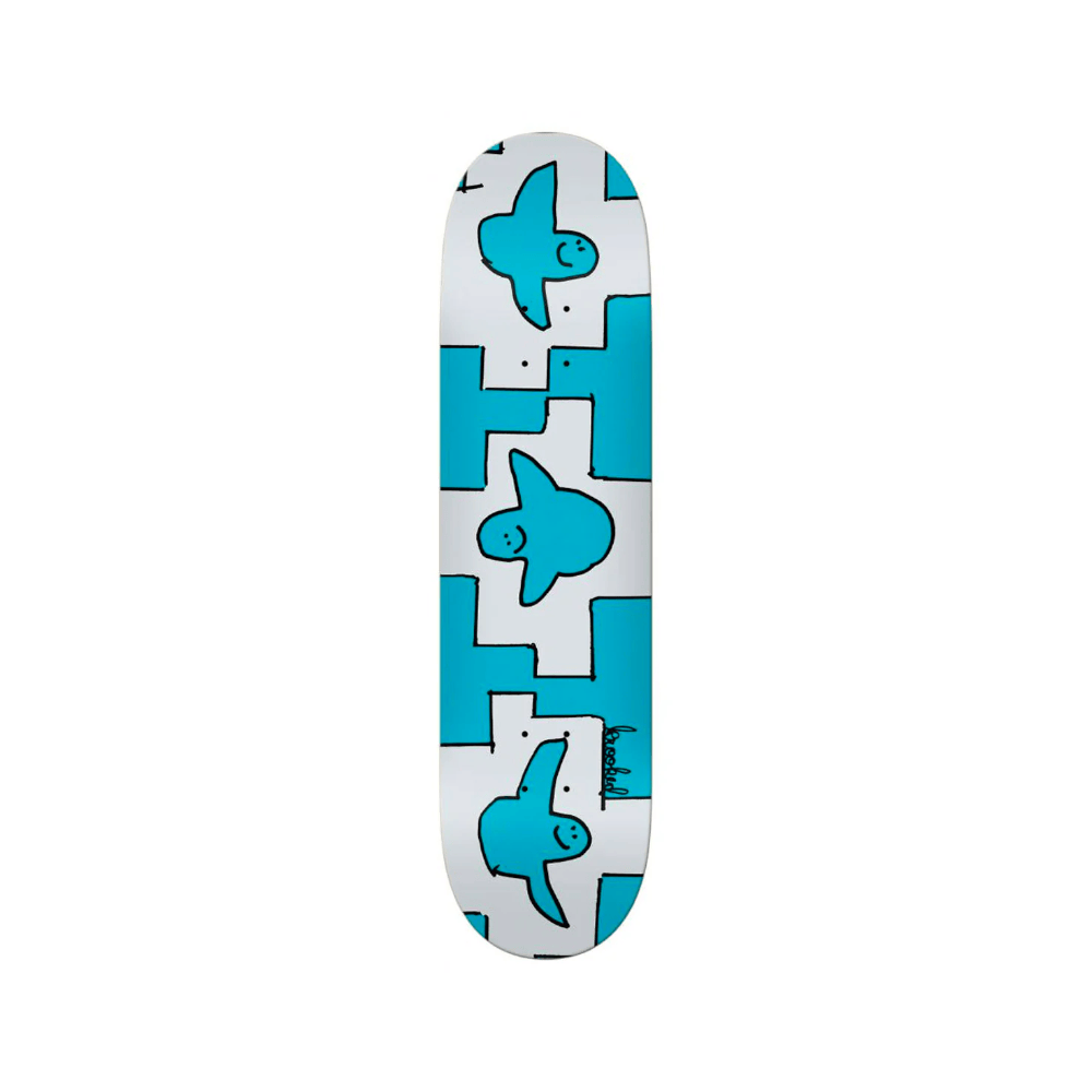 Krooked Skateboard Deck PP Trio 8.25" x 32" Blue 14.38" WB - 50-50 Skate Shop