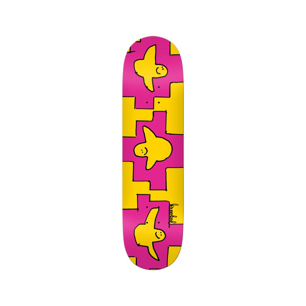 Krooked Skateboard Deck PP Trio 8.38" x 32.25" Pink 14.5" WB - 50-50 Skate Shop
