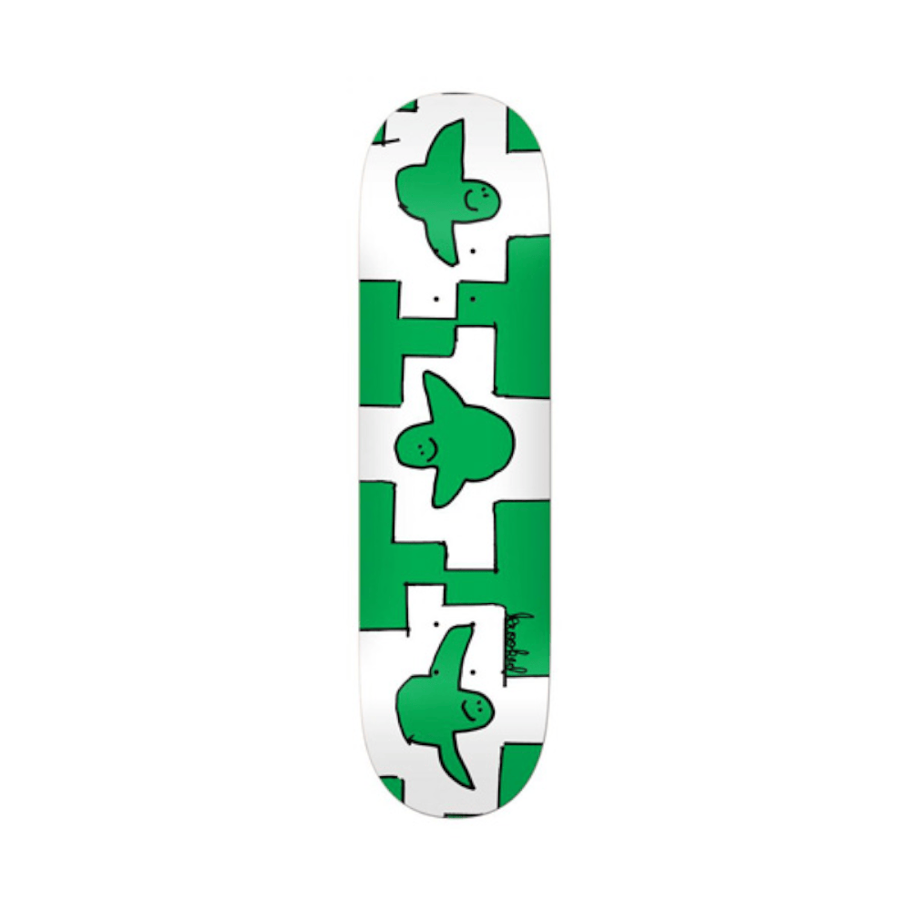 Krooked Skateboard Deck PP Trio 8.5" x 32.18" Green 14.38" WB - 50-50 Skate Shop