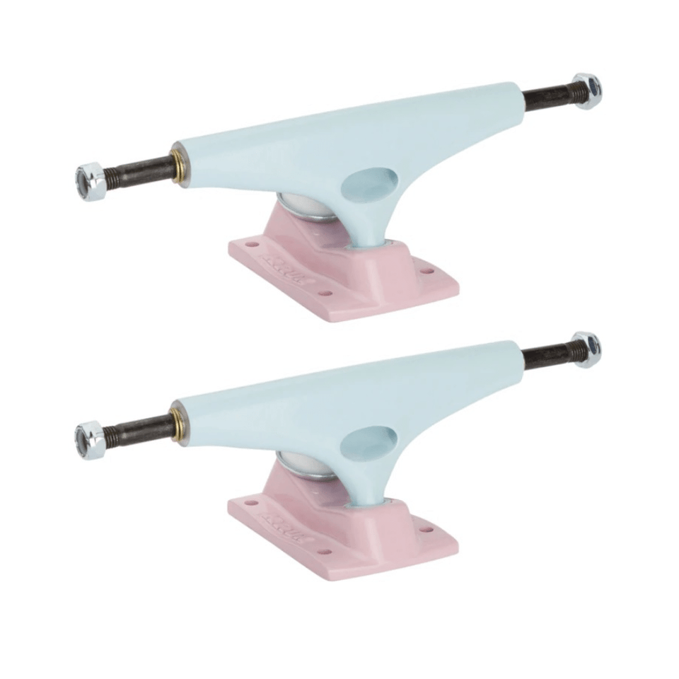 Krux Skateboard Trucks K5 Pale Blue Pink 2 DLX Standard 8.25" - Set of 2 - 50-50 Skate Shop