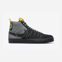 Nike SB Zoom Blazer Mid Premium Acclimate Cool Grey Oregon Yellow Green - 50-50 Skate Shop