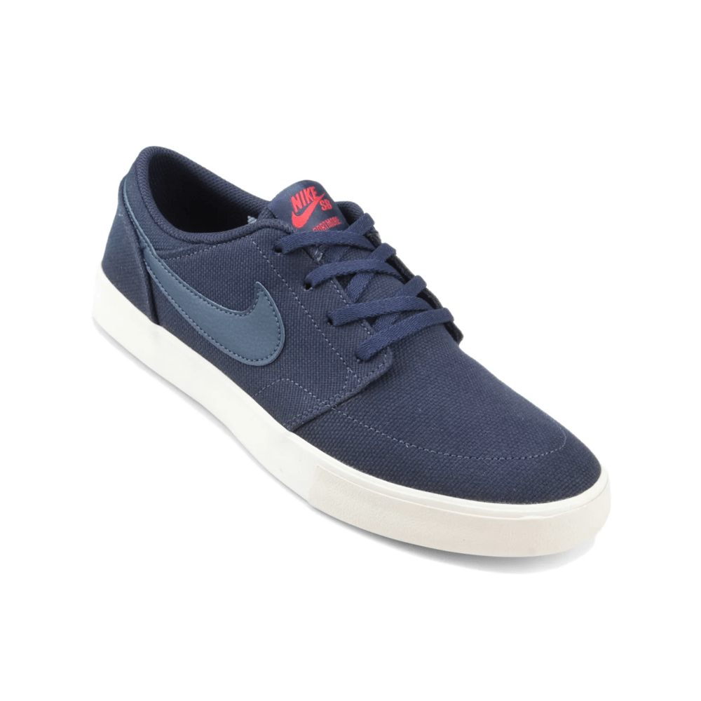 Nike SB Portmore II Solar Canvas Obsidian Obsidian Habanero Red - 50-50 Skate Shop