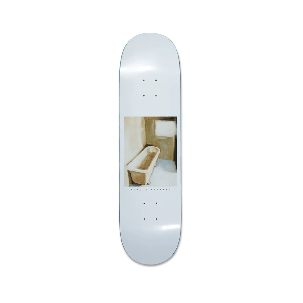 Polar Skateboard Deck Hjalte Halberg Bathtub 8.25" x 32" White 14.25" WB - 50-50 Skate Shop