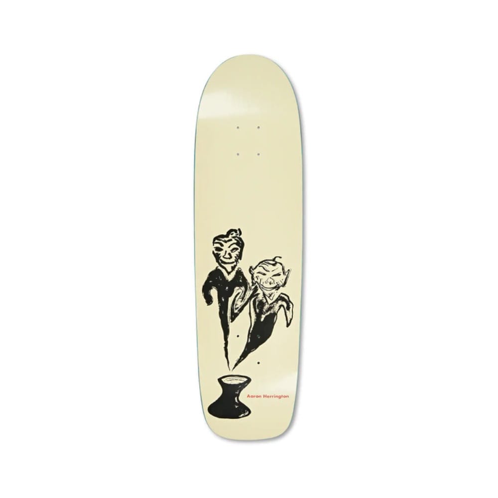 Polar Skateboard Deck Pot Demons Aaron Herrington Surf Jnr 8.75" x 31.65" Yellow 14.65" WB