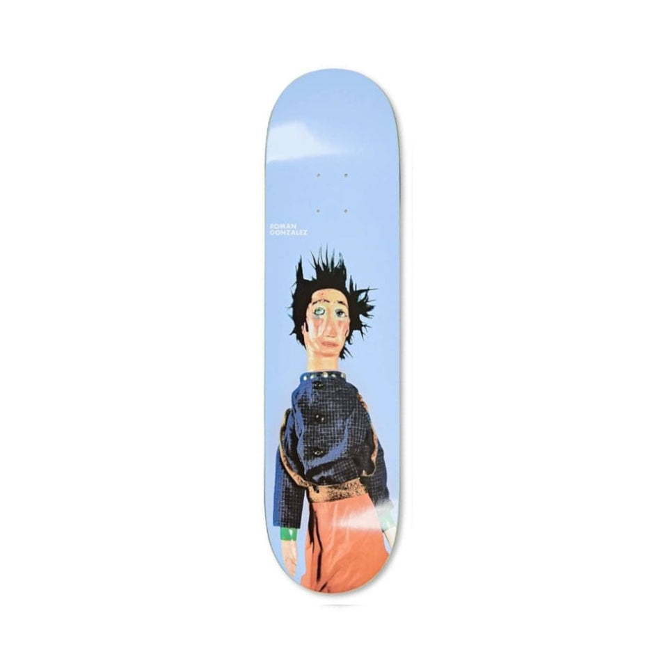Polar Skateboard Deck Roman Gonzalez Lorca 8.5" x 32.125" Blue 14.5" WB