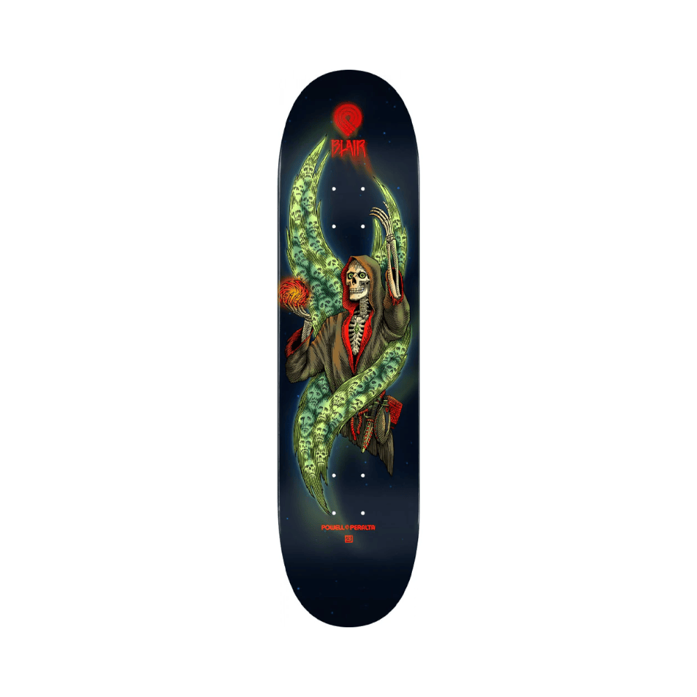 Powell Peralta Skateboard Deck Charlie Blair Necromancer 8.25" x 31.95" 14.25" WB