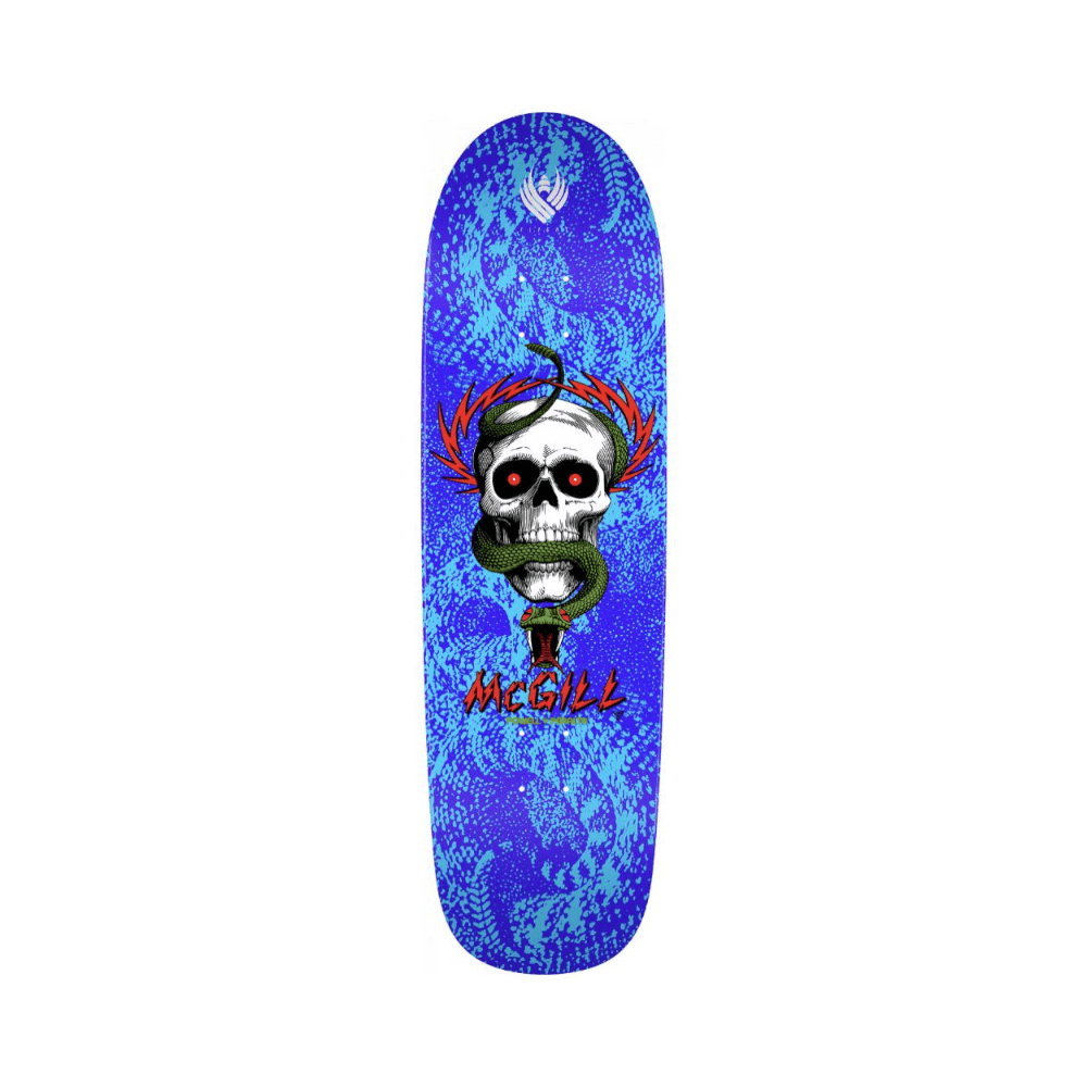 Powell Peralta Skateboard Flight Deck McGill Skull 8.97" x 32.4" Blue 15" WB