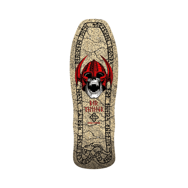 Powell Peralta Skateboard Deck Per Welinder Nordic Skull 9.625" x 29.75" Natural - 50-50 Skate Shop