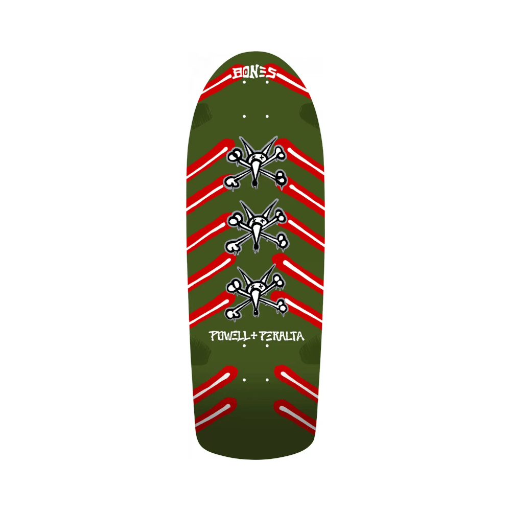 Powell Peralta Skateboard Deck Rat Bones OG 10.0" x 30" Olive