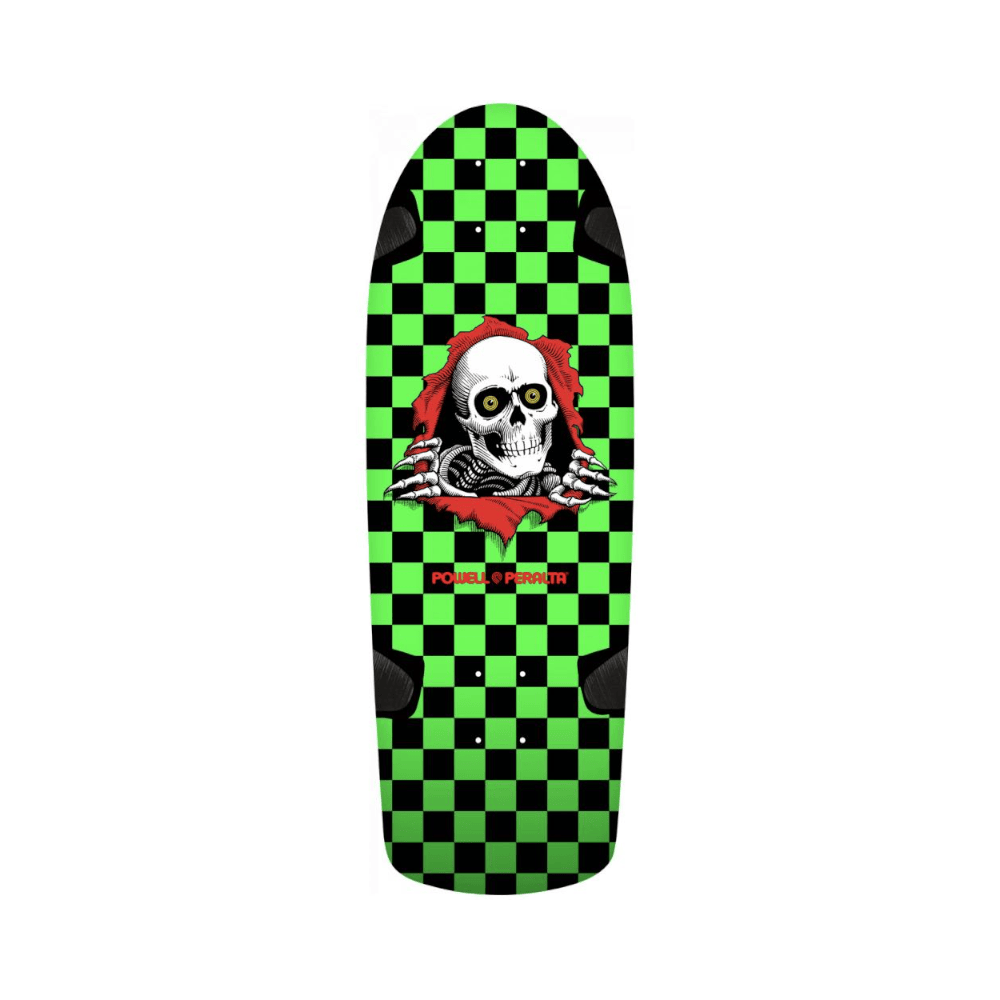 Powell Peralta Skateboard Deck Ripper OG 10.0" x 30" Checker Green Black 16.25" WB