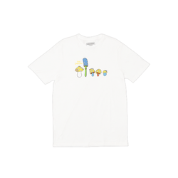 Psockadelic The Shrooms Tee White - 50-50 Skate Shop
