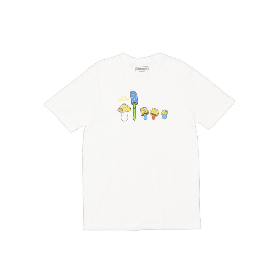Psockadelic The Shrooms Tee White - 50-50 Skate Shop