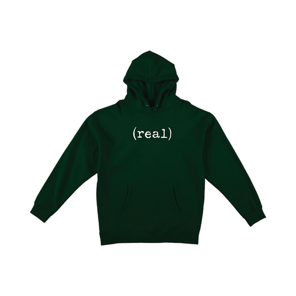 Real Skate Sweater Hoodie Lower Green White - 50-50 Skate Shop