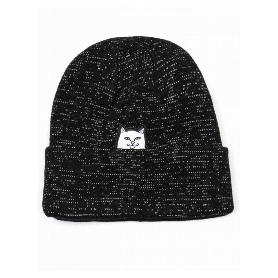 Ripndip Beanie Lord Nermal Rib Black Reflective - 50-50 Skate Shop
