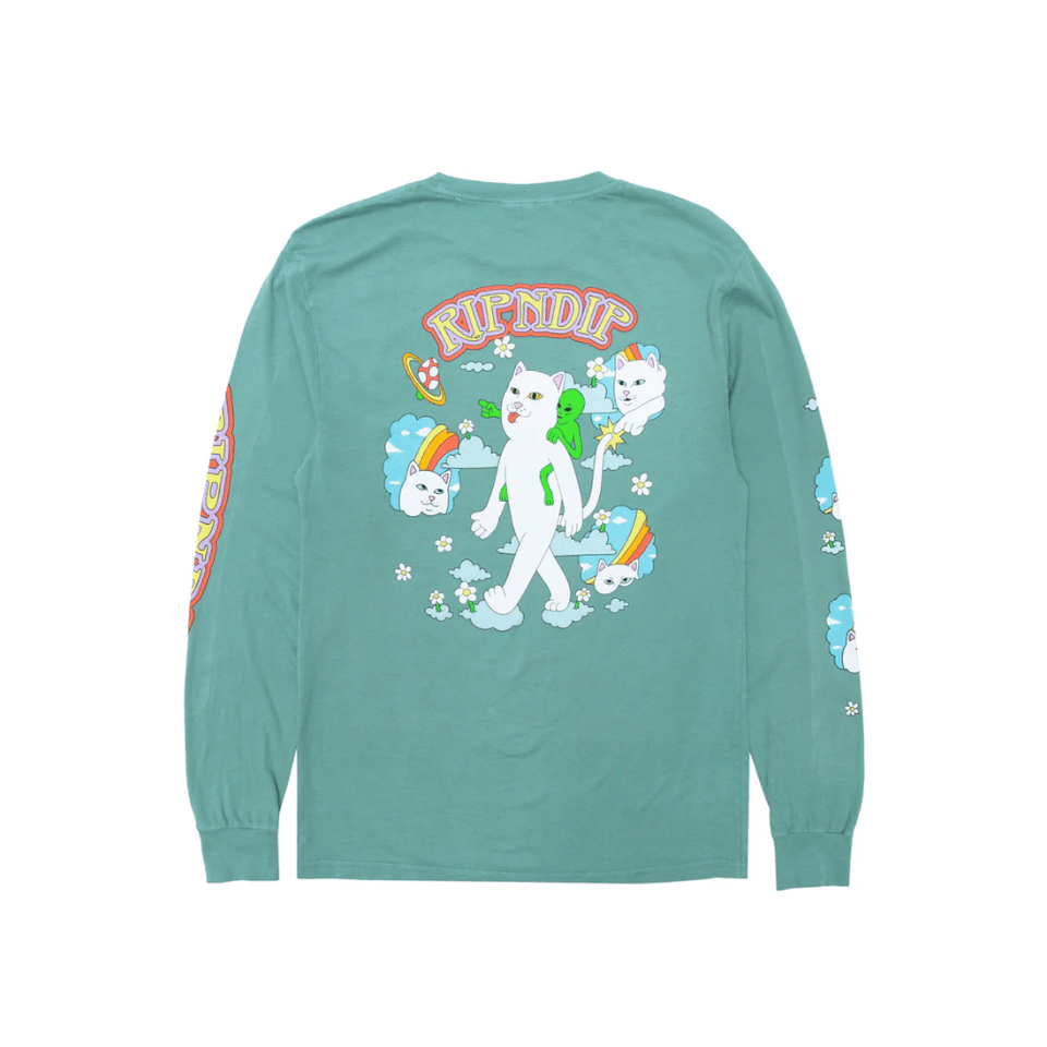 Ripndip Must Be Heaven Long Sleeve Tee Light Pine - 50-50 Skate Shop