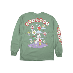 Ripndip Plant Based Long Sleeve Tee Pistachio - 50-50 Skate Shop
