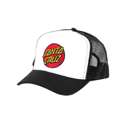 Santa Cruz Classic Dot Youth Trucker Black/White - 50-50 Skate Shop