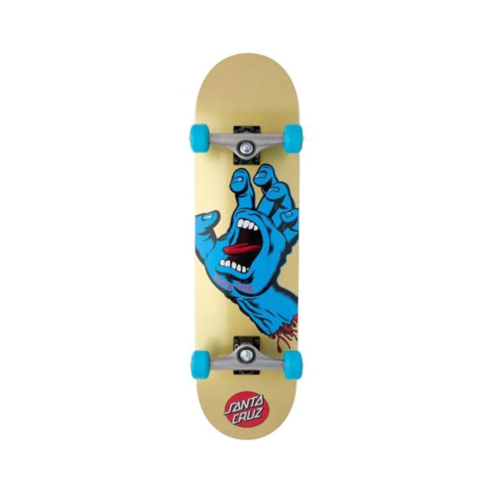 Santa Cruz Screaming Hand Large 8.25" x 31.5" Gold 14" WB