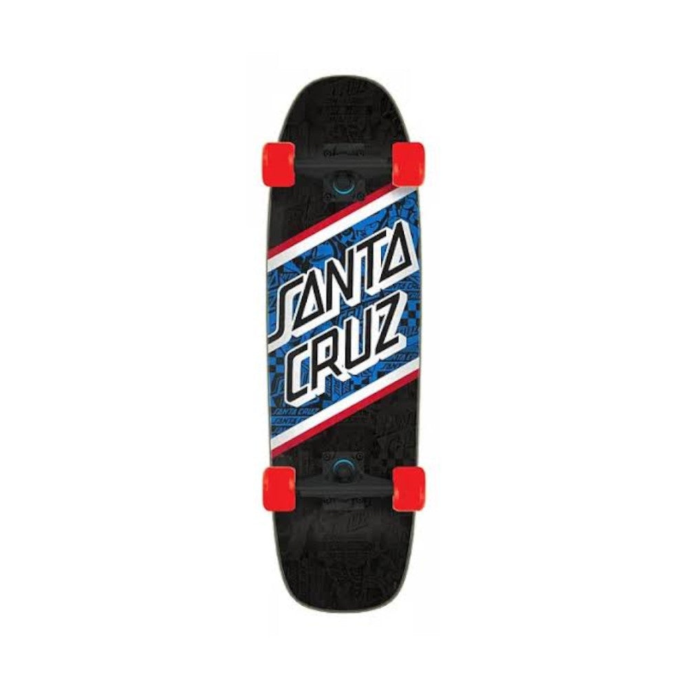 Santa Cruz Skateboard Complete Flier Collage 8.4" x 29.4" Black Red