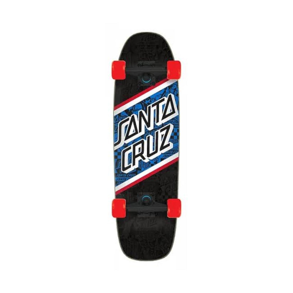 Santa Cruz Skateboard Complete Flier Collage 8.4" x 29.4" Black Red