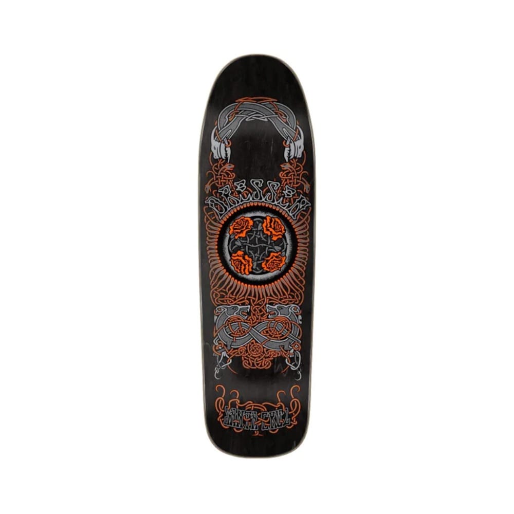 Santa Cruz Skateboard Deck Dressen Rose Crew 9.31" x 32.36" Black 14.6" WB