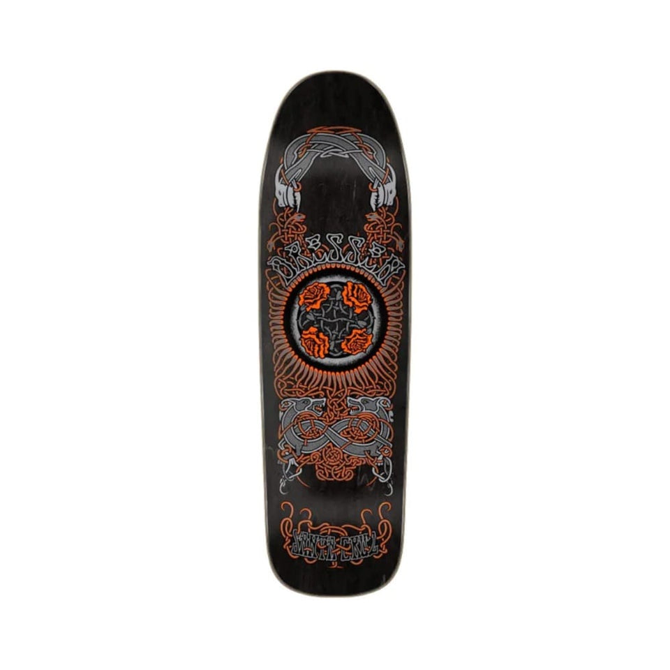 Santa Cruz Skateboard Deck Dressen Rose Crew 9.31" x 32.36" Black 14.6" WB