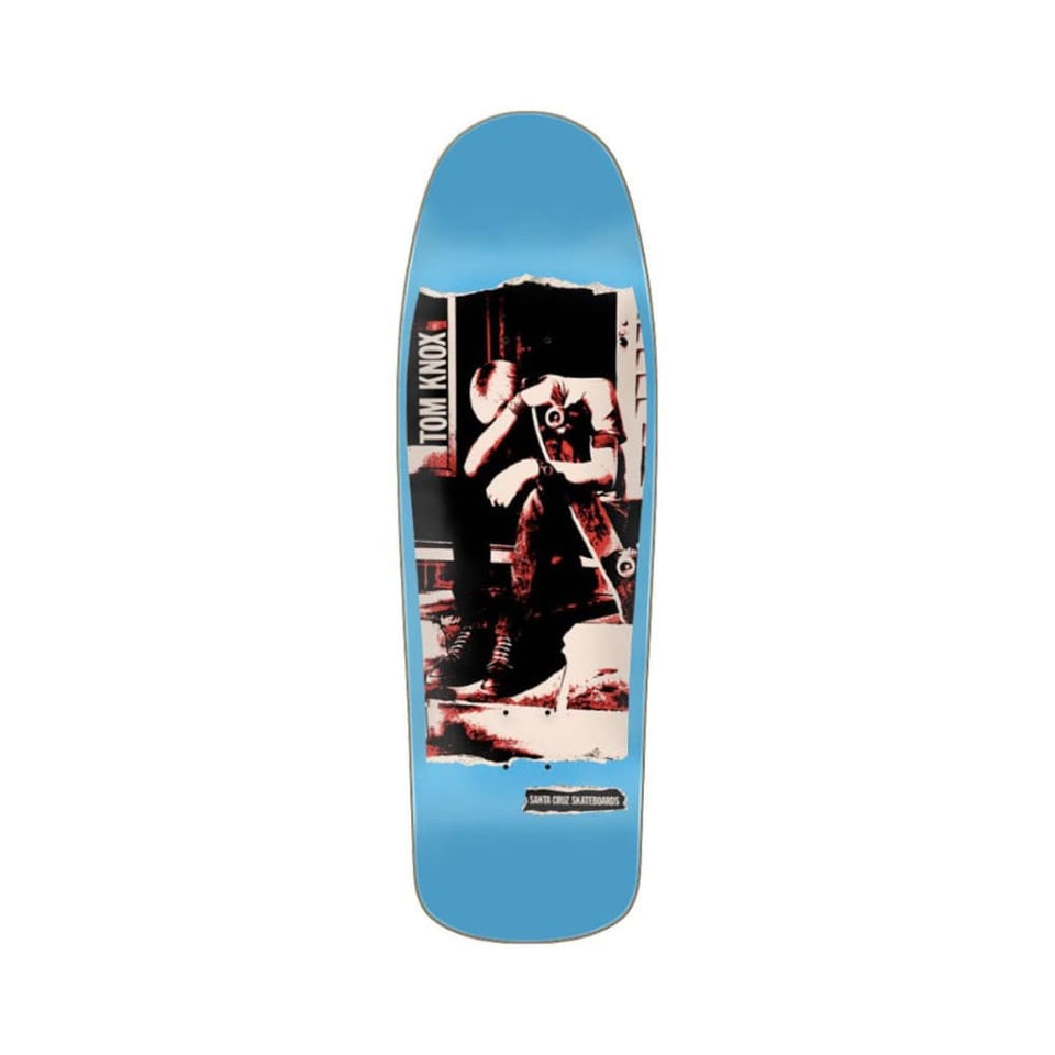 Santa Cruz Skateboard Deck Knox Punk Reissue 9.89" x 31.75" Blue 14.25" WB