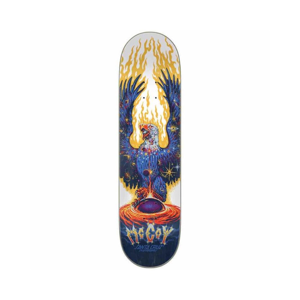 Santa Cruz Skateboard Deck McCoy Cosmic Eagle VX 8.25" x 31.8" White 14.22" WB