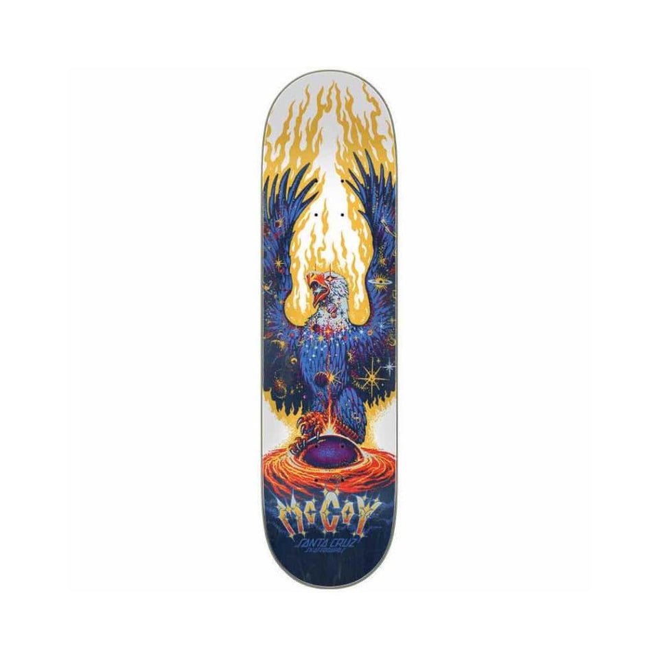 Santa Cruz Skateboard Deck McCoy Cosmic Eagle VX 8.25" x 31.8" White 14.22" WB
